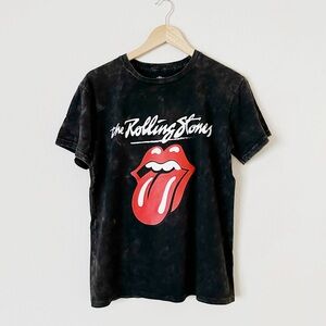 NEW The Rolling Stones Acid Wash T-Shirt